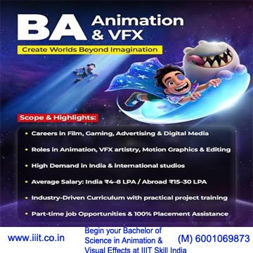 Bachelor of Arts (BA) in Multimedia and Animation